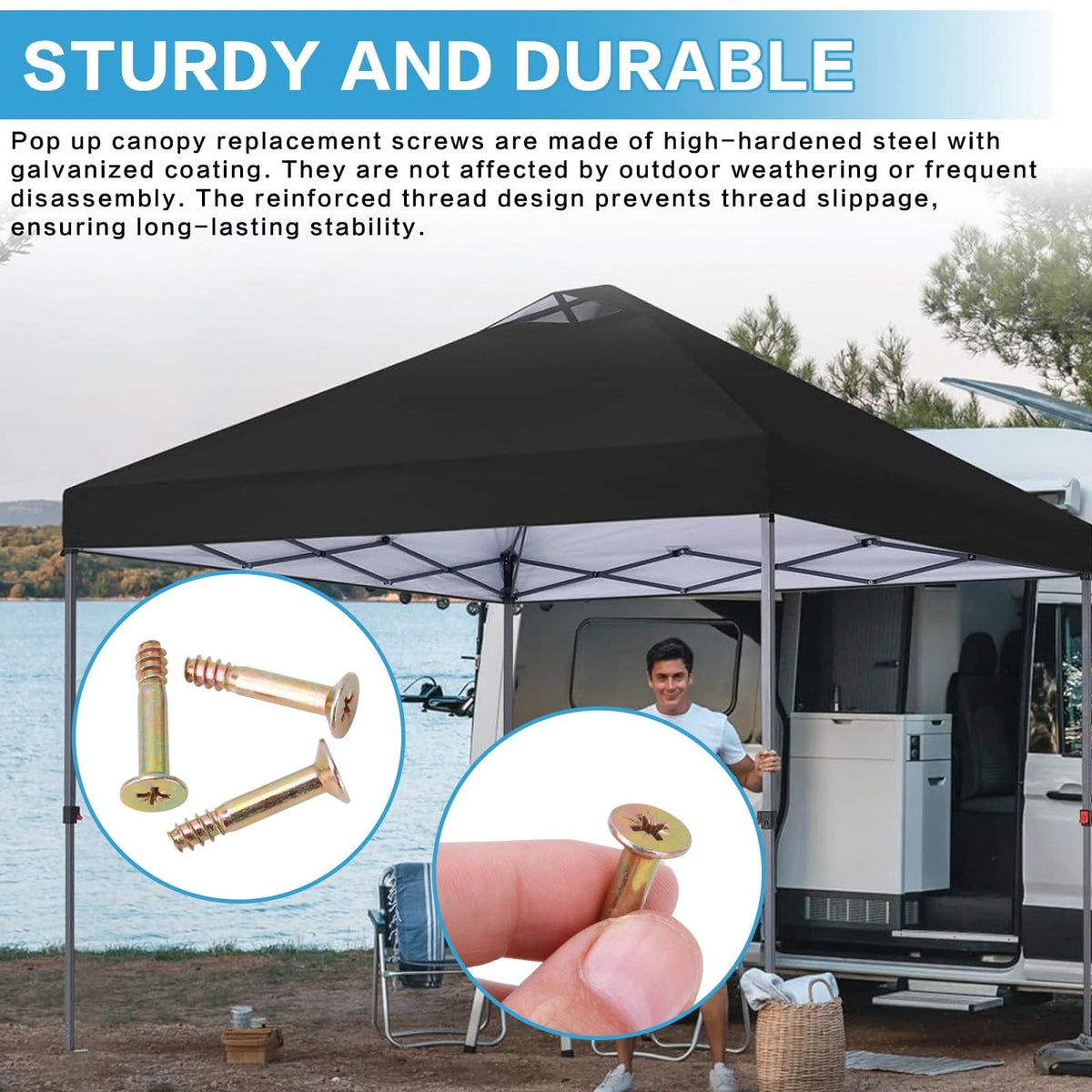 20 Pcs 10 x 10 Pop Up Canopy Replacement 1-1/8 inch (length only), coppery