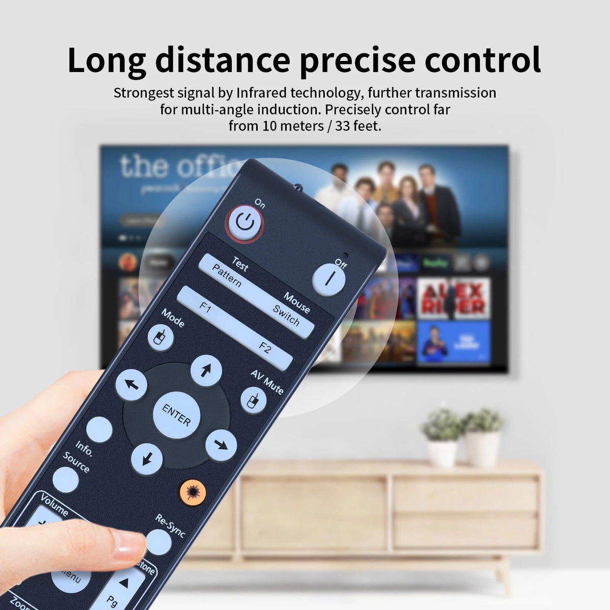 BR-3070L Remote Control For Optoma Projector W505 EH415 EH500 EH503 EH505-B