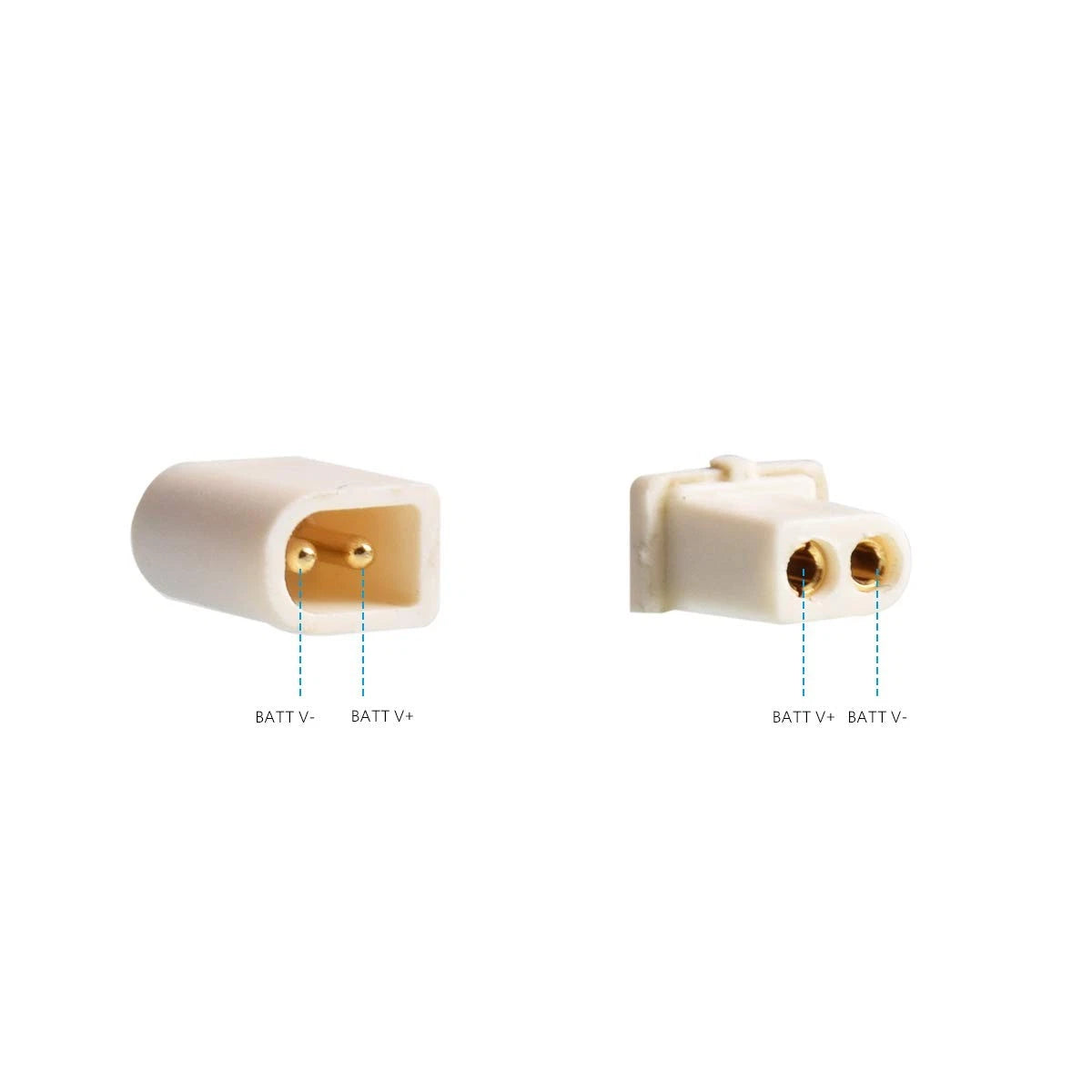 BETAFPV 10pcs BT2.0 Connectors Male Female for 1S FPV Connectors, White