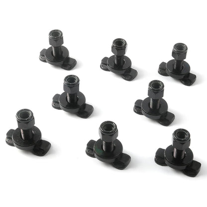 8 Pcs L-Track Double Lug Threaded Stud Nut Fitting Tie Down|  with L Track R