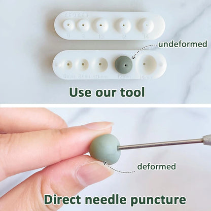KEOKER Polymer Clay Bead Hole Maker - 6 mm, 8 10 12 14 D