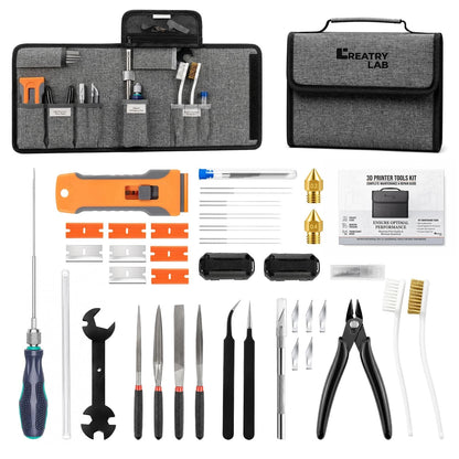 CreatryLab 3D Printer Tools, 38-Piece Maintenance Kit,