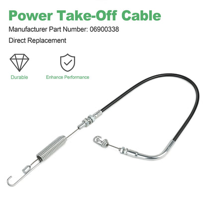 06900338 Power Take-Off (PTO) Cable Fits Ariens 1334 Zoom, Gravely ZT 1334