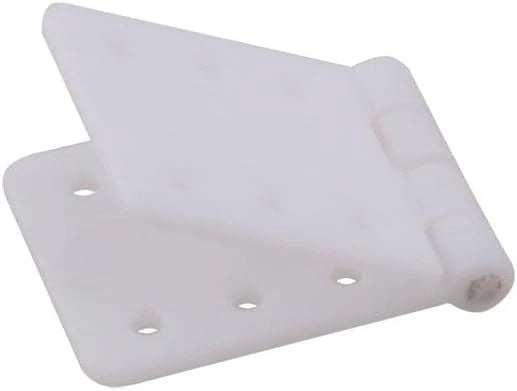 30PCS White 24x12 Remote Control Aircraft Hinges Nylon Hinge for RC Airplane...
