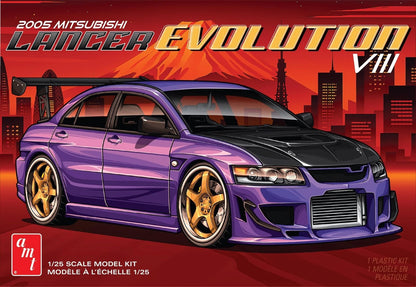 AMT 1995 Mitusbishi Lancer Evo 1:25 Scale Model Kit White