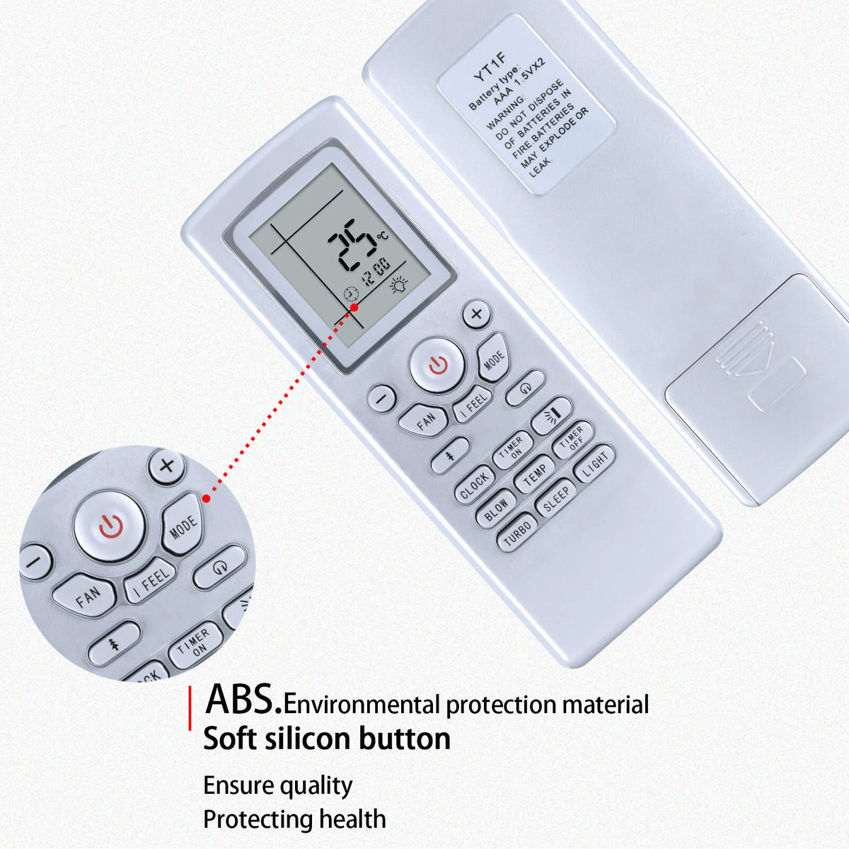 YT1F For Gree Air Conditioner Remote Control YT1FF YT1F1 YT1F2 YT1F3 YT1F4