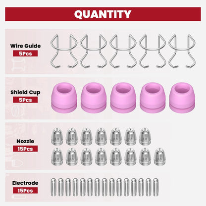 bestarc AG60P Plasma Cutter Consumables Cutting Torch Tip Nozzles AG60P-40PCS