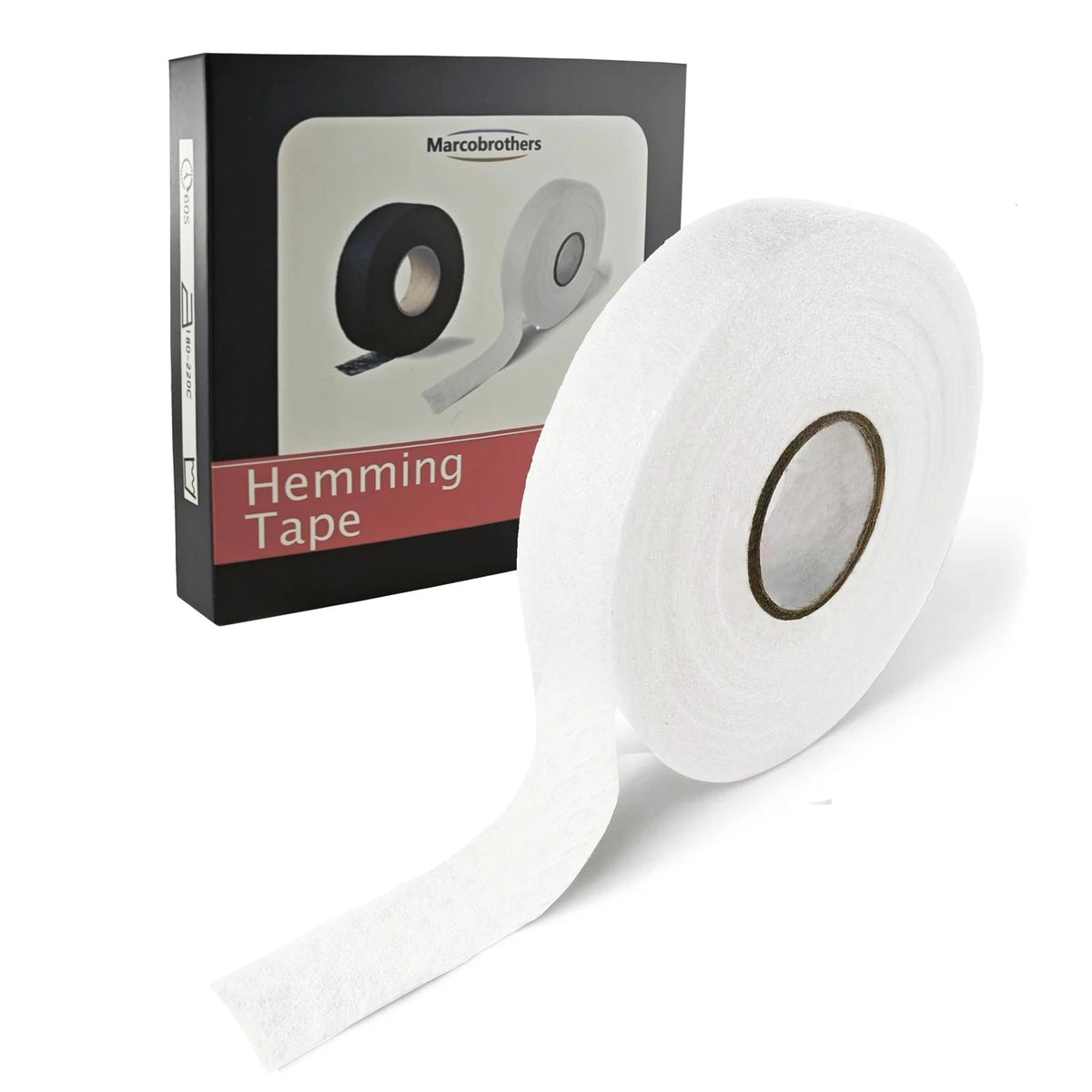 Marcobrothers Hemming Tape, White 3/4” x 32 Yards, 32 Yard X 1 Roll,