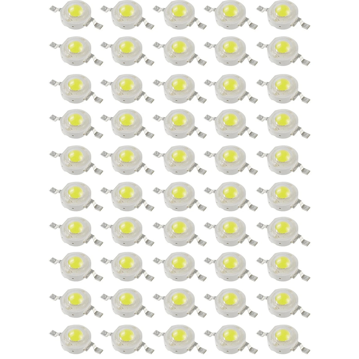 50Pcs 180 Degree 1W High Power LED SMD Different Colors Chip Lamp Beads COB