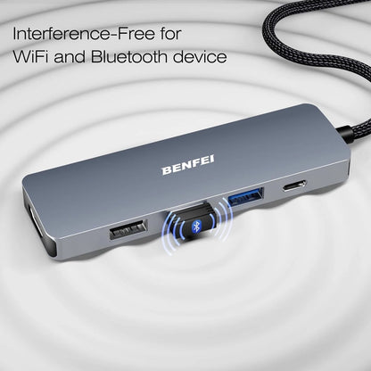 BENFEI USB C Hub 5-in-1 with 4K HDMI(Certified), 100W Power Delivery, 3...