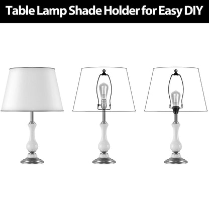 Filltown 2 Set Lamp Harp Holder, Shade Holder with 8 Inch, Black