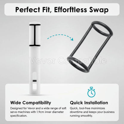 Ice Cream Machine Replacement Parts - Fixotech Silicon Seal small, Black