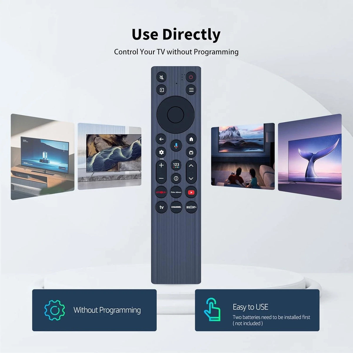 RC923A FMB1 Remote Control For TCL QM6K QM7K Series Smart TV without Voice
