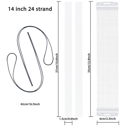 EASTROCK Snare Drum Wires Wire Wire-24 Strand 14 Inch, silver
