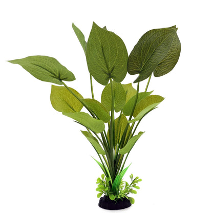 ALEGI Silk Aquarium Plants, 12 Inch Artificial Plants 2 Pack, Green