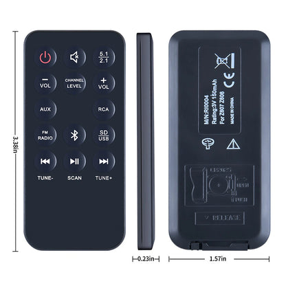 R10004 Replace Remote Control For Z607 Logitech 5.1 Surround Sound Speakers