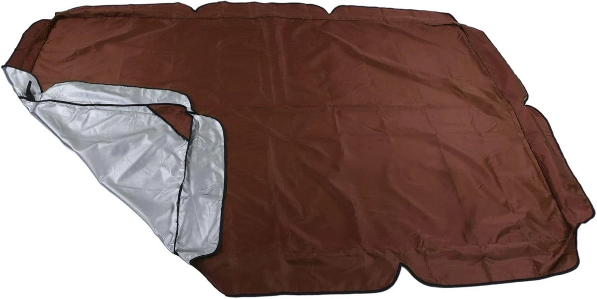 Outdoor Swing Canopy Waterproof Porch Top Cover Replacement Proof for Brown