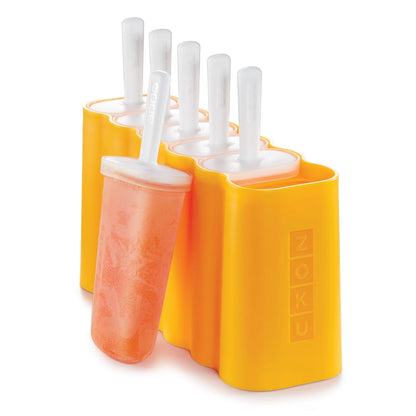 ZOKU Mod Pops, 6 Classic Popsicle About 3.2 fluid ounces per pop, Orange