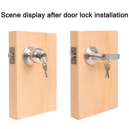 VIKITON Door Lock Installation For 2-3/4 in latch & 2-3/8 latch, Orange