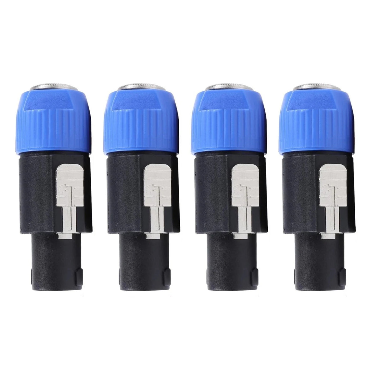 4pcs Speaker Cable Plug with Stress Relief Feature for 10-16 Gauge AWG Cables