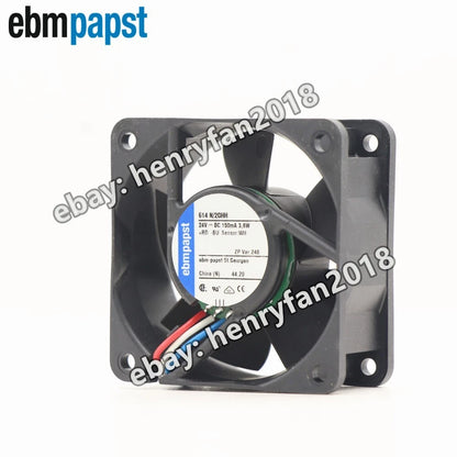 Ebmpapst 614N/2GHH Axial Fan DC 24V 3.6W 150mA 60*60*25mm EBM Cooling Fan 3Pin