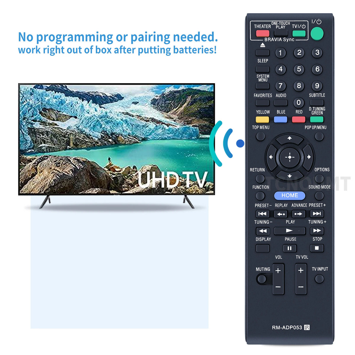 RM-ADP053 Remote Control For Sony Player BDV-E370 BDV-E470 BDV-E570