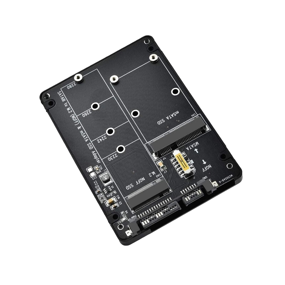 1 x Adapter Card 2 in 1 Converter Supports M.2 NGFF (B/B&M key), MSATA