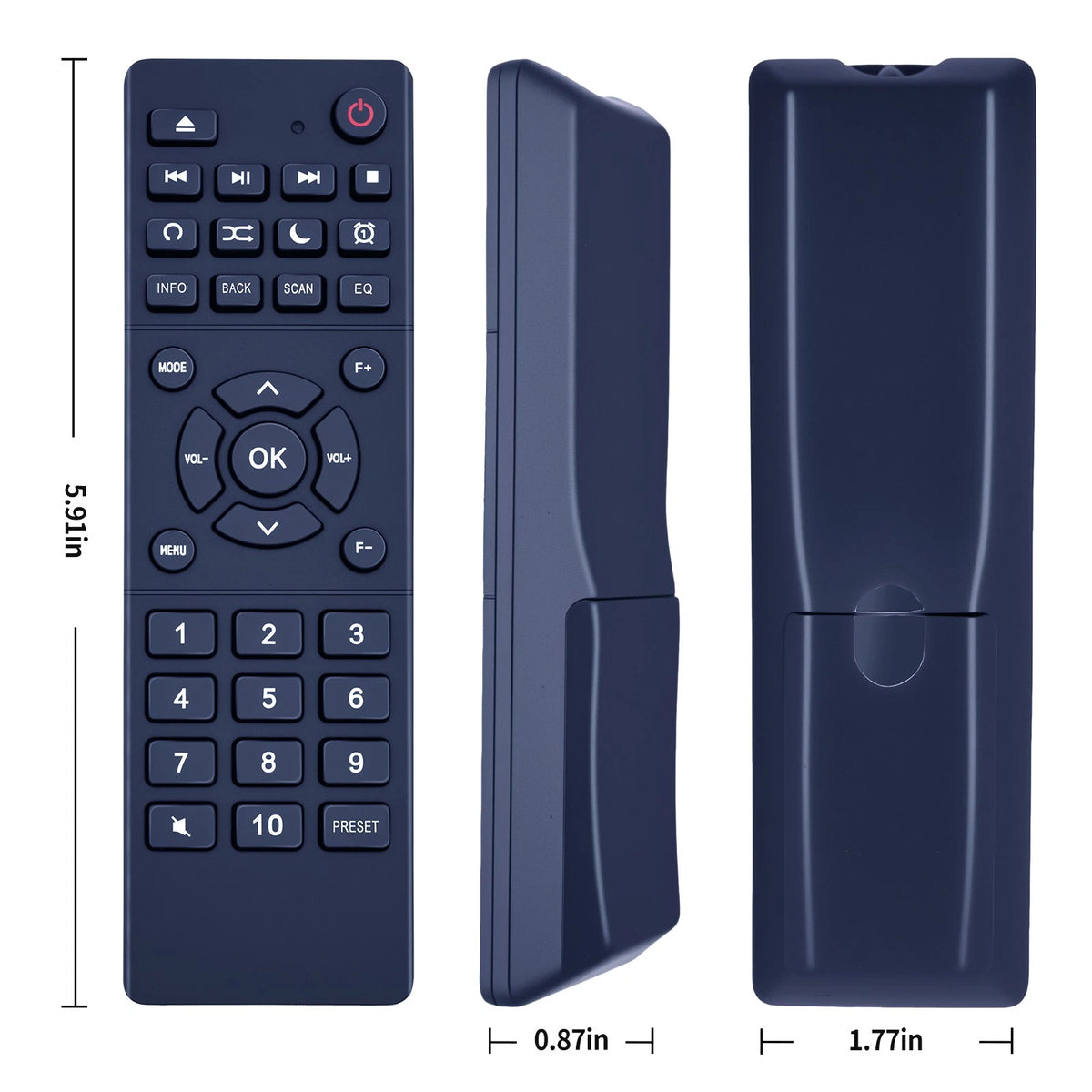 Replacement Remote Control For Soundmaster ICD4350SW HiFi Stereo System