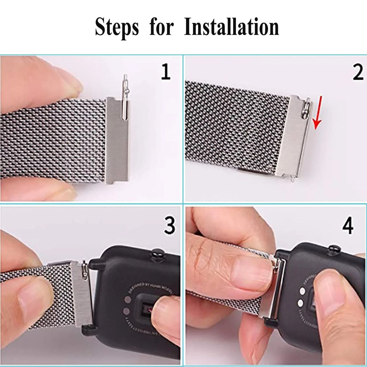 TICFROG 10pcs Quick Release Spring Bars 22mm Stainless Steel Watch Band