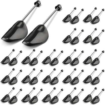 Sieral 20 Pairs Spring Shoe Tree Stretcher As picture show, Black