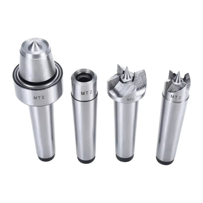 4 x Wood Lathe Center Bit With 60 degree Center Point For MT2 Size Easy to Fit