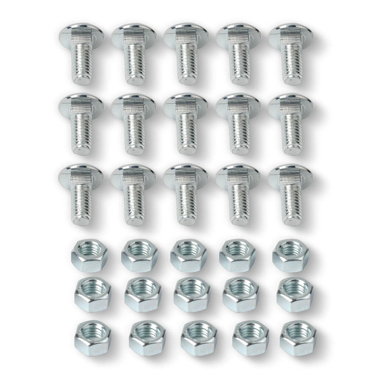 28pc Bumper Bolts Kit Metal Cap Front+Rear For Chevelle Nova Lemans Cutlass