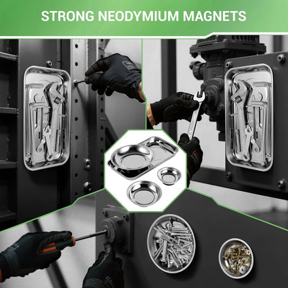 Magnetic Tray 4-Piece, Large Parts and Round Parts...