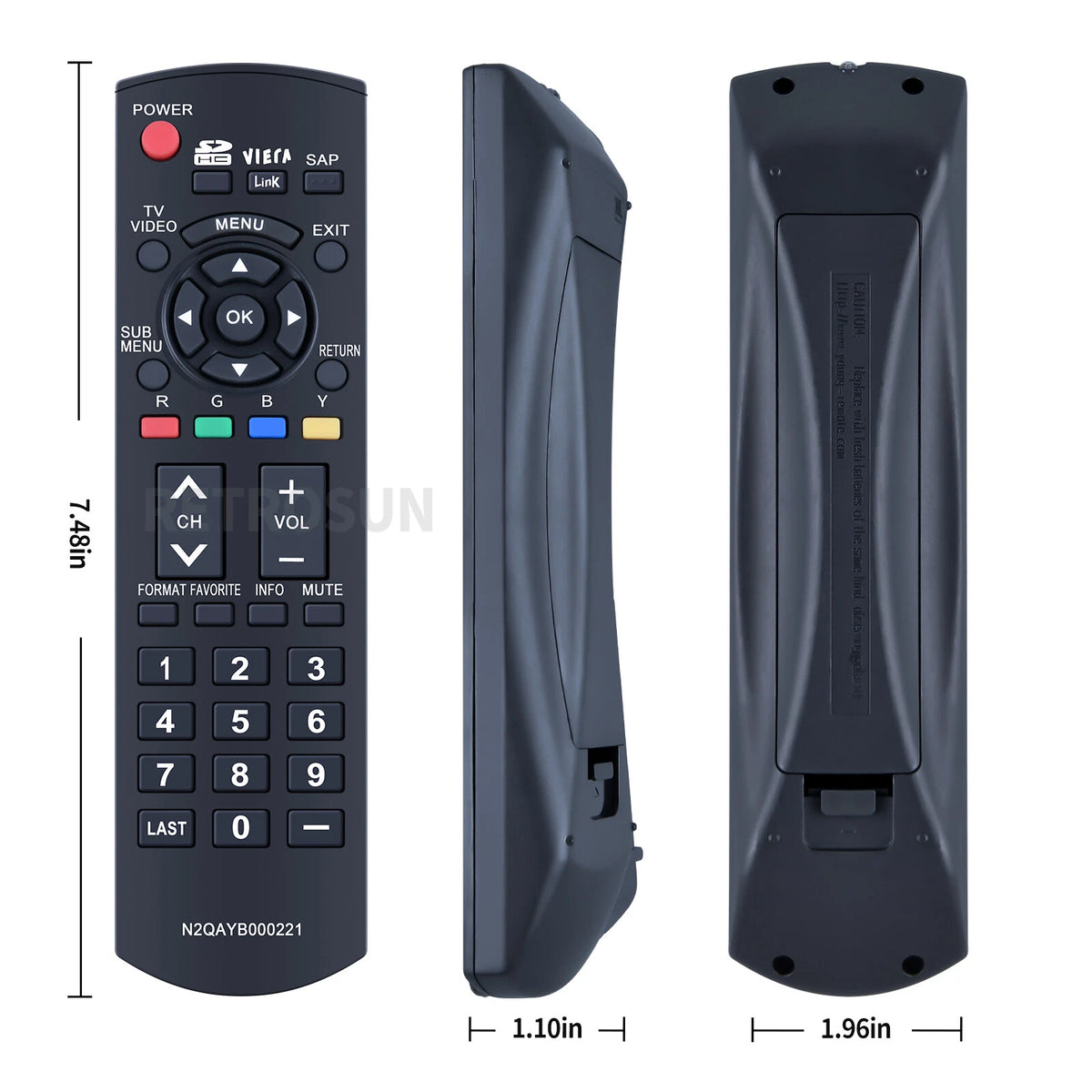 N2QAYB000221 Remote Control For Panasonic TV TC-26LX85 TC-32LX85 TC-37LZ85