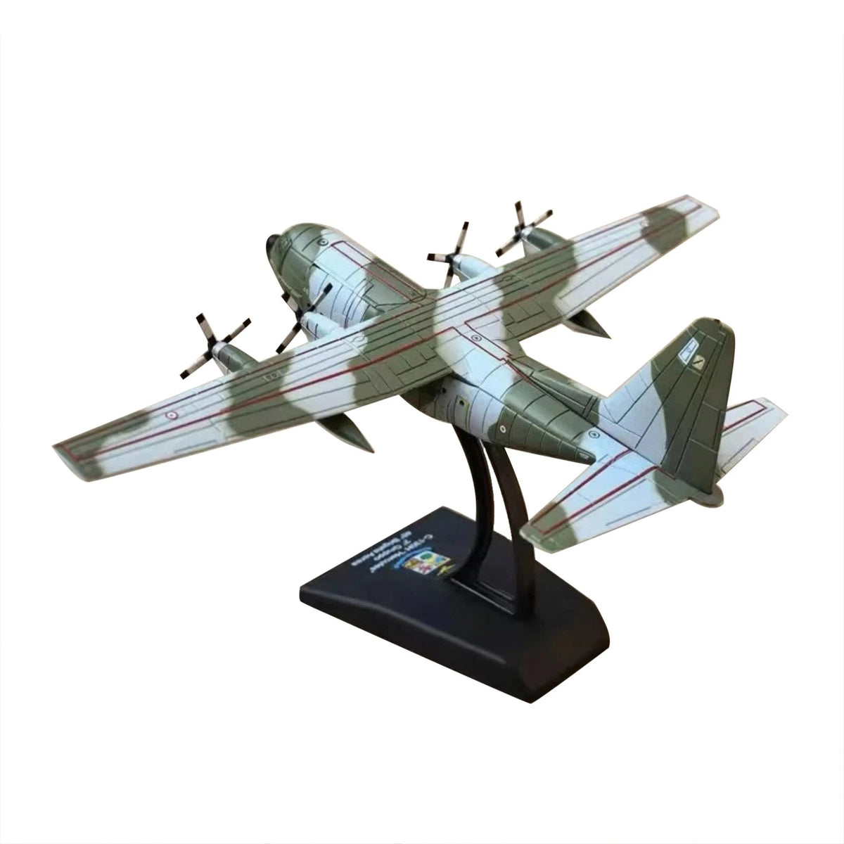 1/250 C-130H Hercules Alloy Aircraft Model US Air Force Transport 12cm Stand