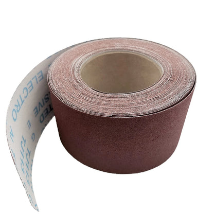 180 Grit Sandpaper Roll, 3 Inch x 49 Feet Emery Cloth Roll 180 Grit, Brown