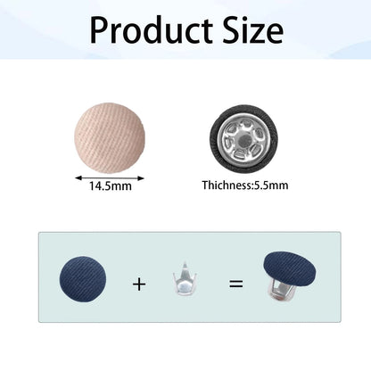 20sets 4 Colors Baseball Cap Top Button Replacement, 0.57 inches, 4