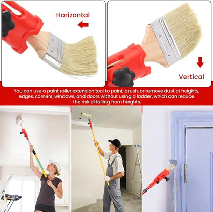 Multi-Angle Paint Brush Extender with 1 Brush, Red