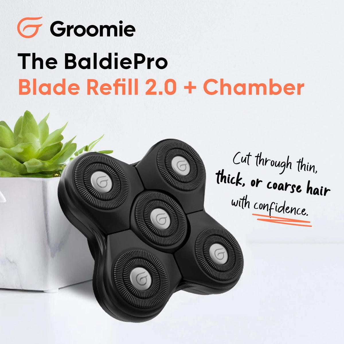 BaldiePro Blade Refill 2.0 + 1 Count (Pack of 1), + Chamber