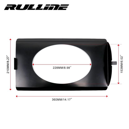 RULLINE Behind Seat Speaker Brackets Compatible with 1973-1987 Chevy Black