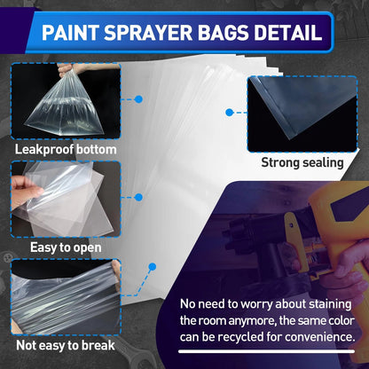 Wagner Paint Sprayer Parts - 100 Pieces 7.8'' X 11.8'', transparent