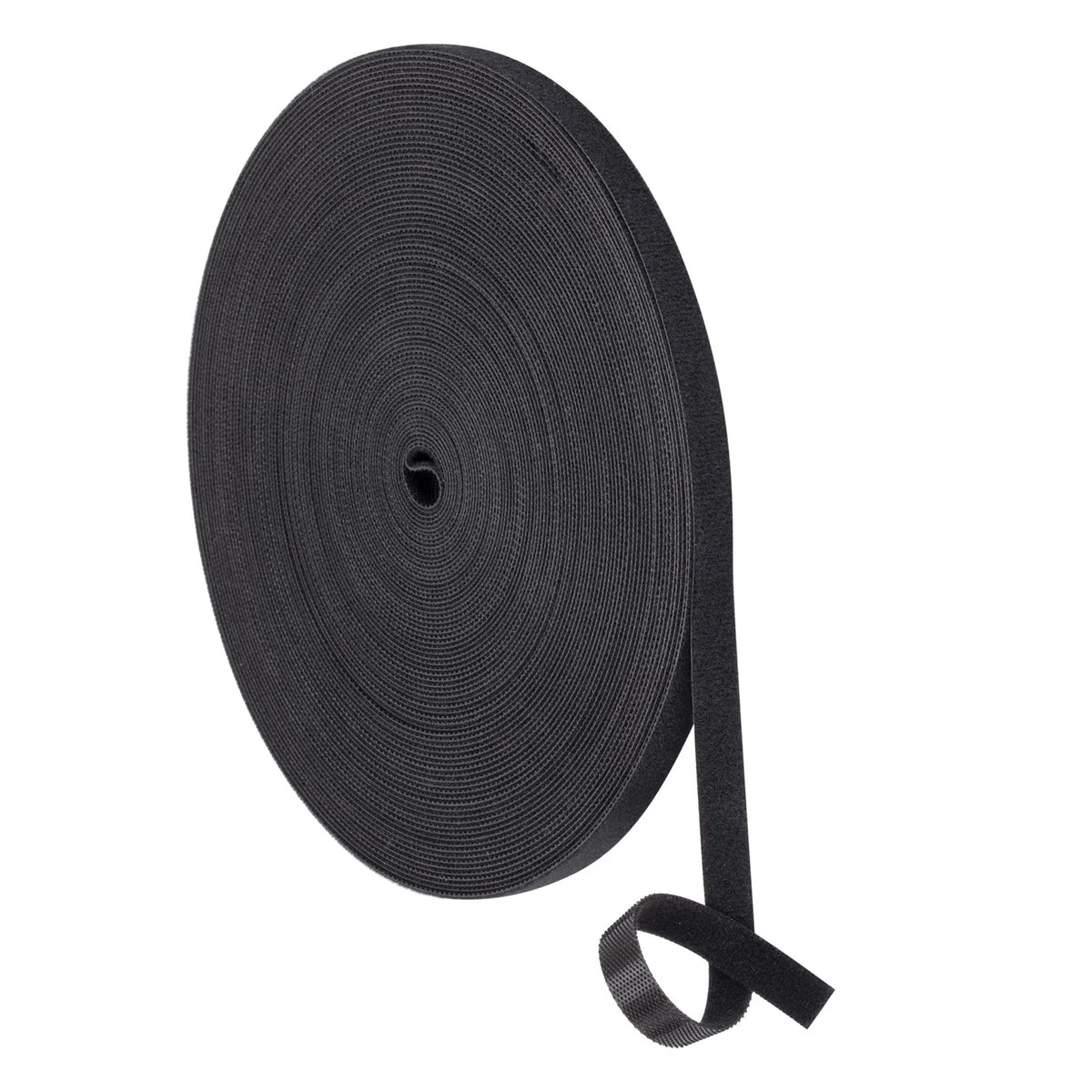 XINYIBO 1/2 inch Reusable Fastening Tape Cable Ties in X 25 yd, black