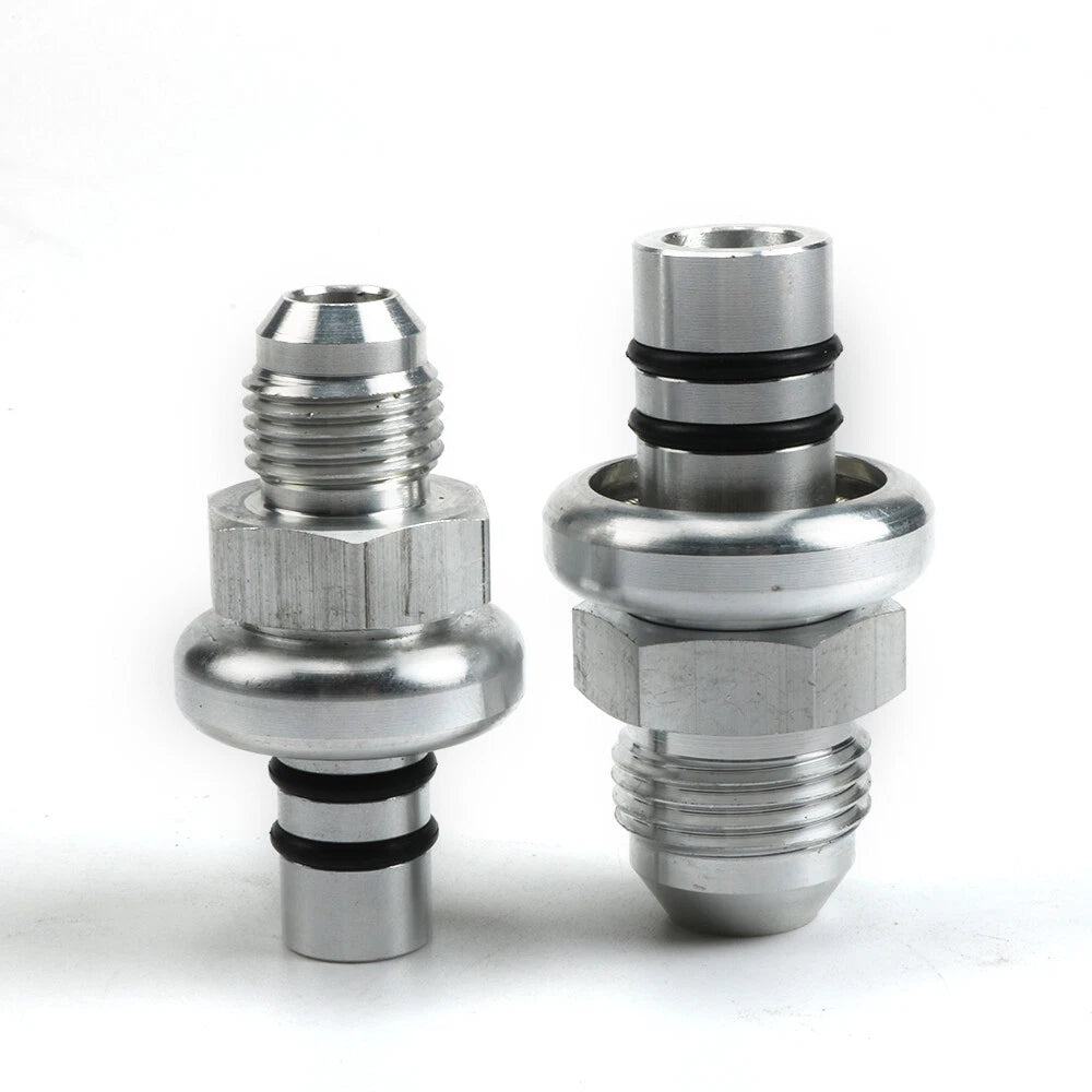 Billet -6an And -8an Fuel Rail Adapter Kit For 1986-1998 Mustang Billet
