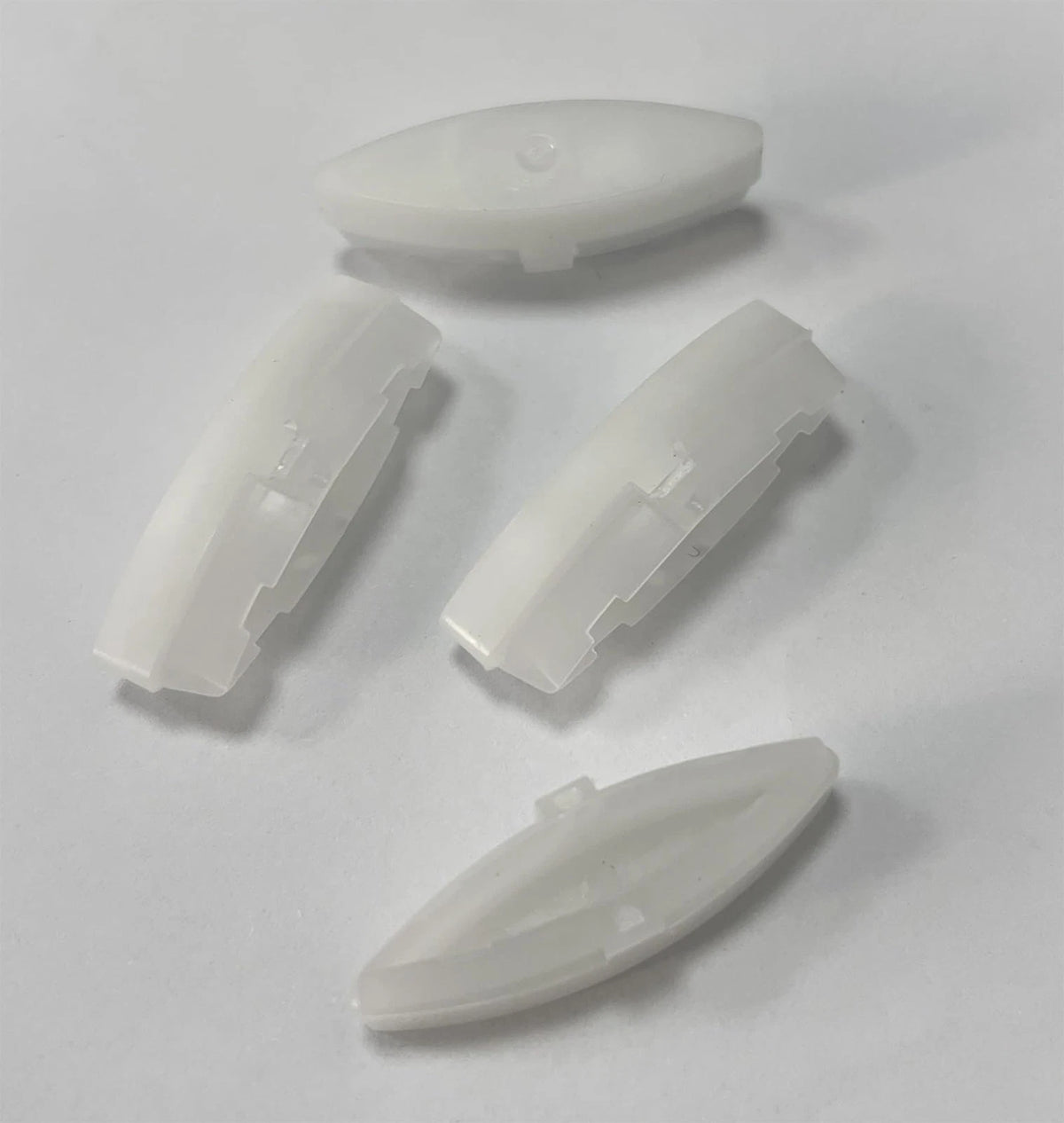 4 Pieces Toilet Seat Bumpers for Kohler, Bidet Lid Rubber White