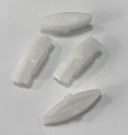 4 Pieces Toilet Seat Bumpers for Kohler, Bidet Lid Rubber White
