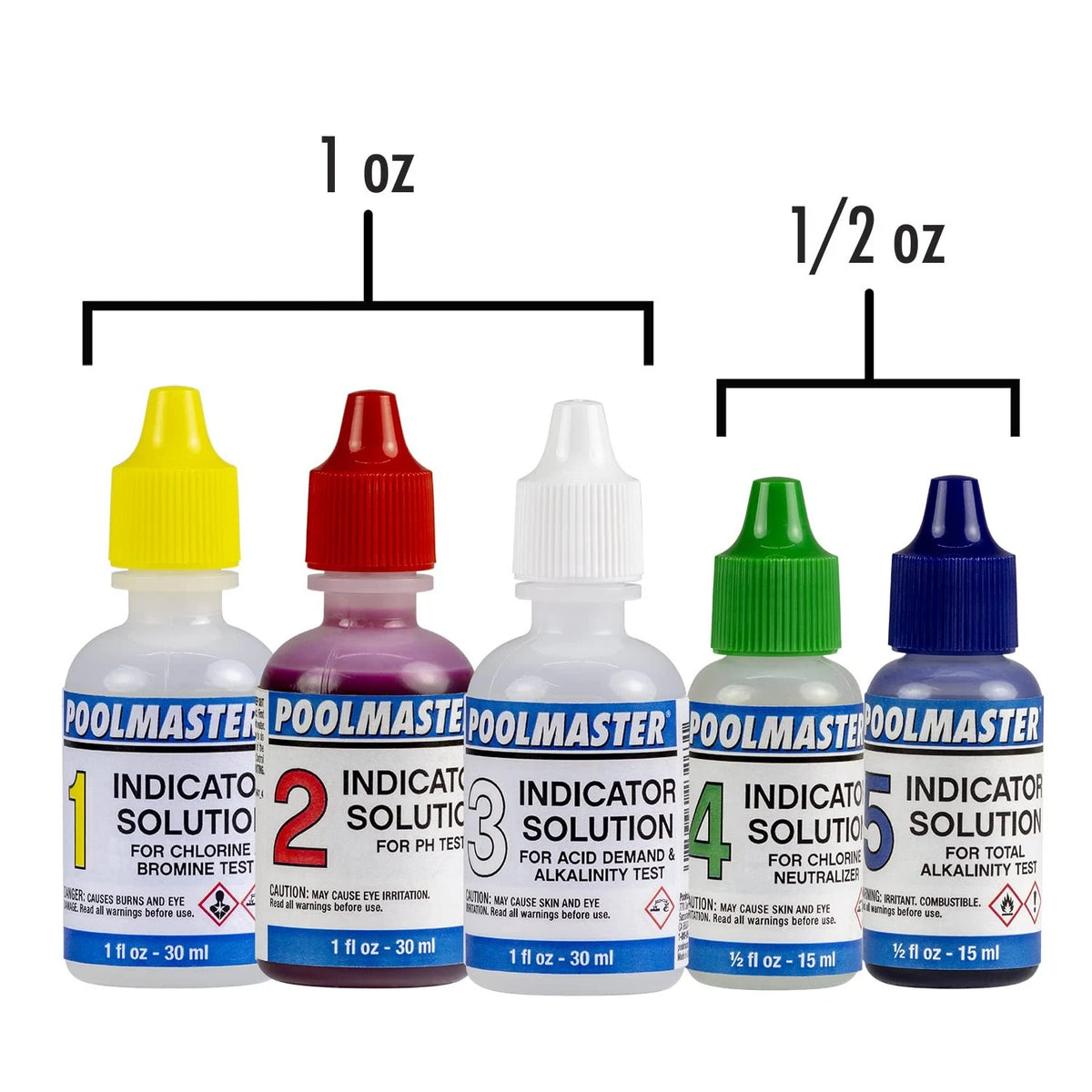 Poolmaster 5-Way Pool and Spa Water Test Kit with Case, Small, Neutral