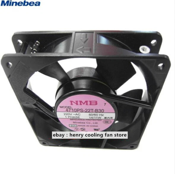 NMB 4710PS-22T-B30 Axial fan AC 220V 14/11W 120*120*25mm Cabinet Cooling Fan