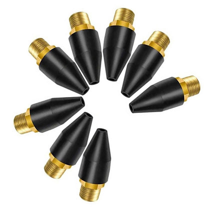 8PCS Blow Gun Rubber Tip, Air Nozzle with 1/8" NPT Male for Air Compressor