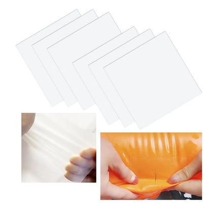 WENSSKKU 6Pcs 3.5X3.5In Inflatable Patch Repair Kit Heavy 3.5X3.5In, Clear