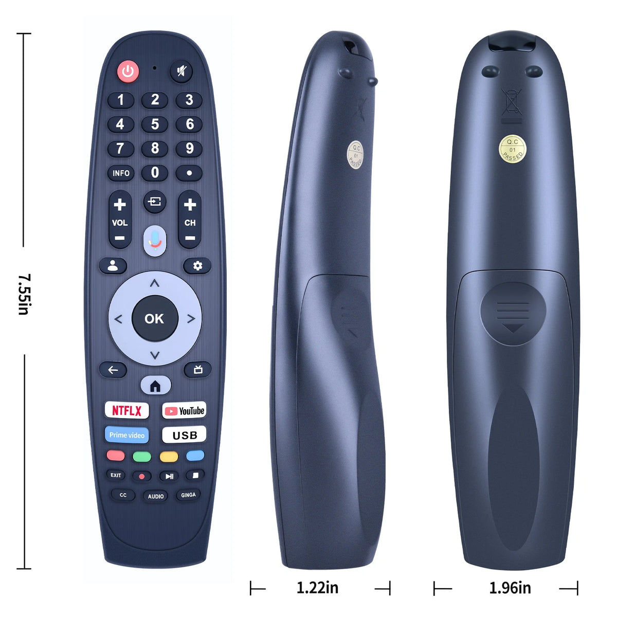 RTA4340 Voice Remote Control For Hyundai RCA Blaupunkt Android Google TV